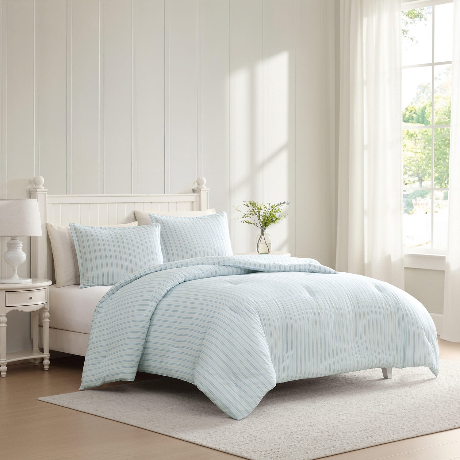 Laura Ashley Dilly Dally Stripe Comforter Set