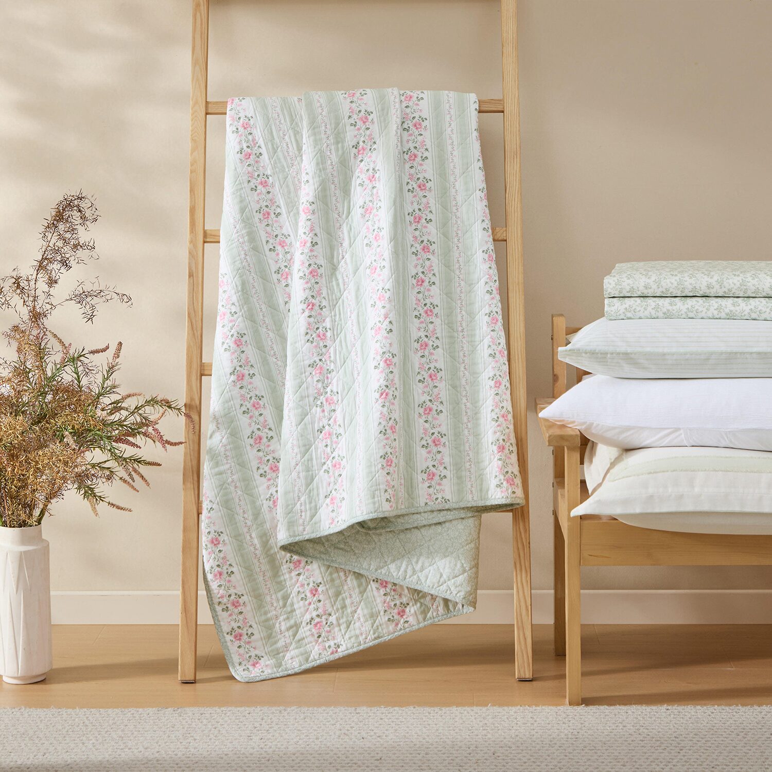 Laura Ashley Crinkle 3-pc. Duvet Cover Set