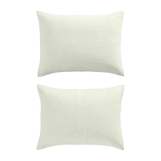 Laura Ashley Crinkle 3-pc. Duvet Cover Set