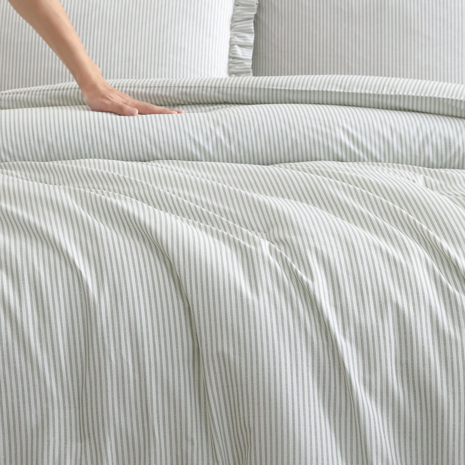 Laura Ashley Oxford Stripe Comforter Set