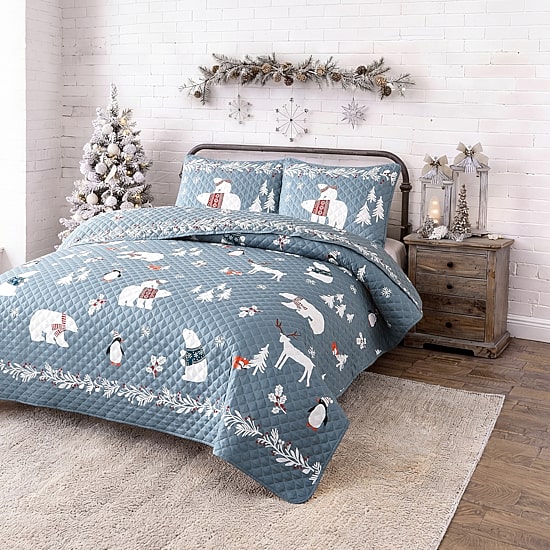 Avanti Arctic Friends Reversible Quilt Set