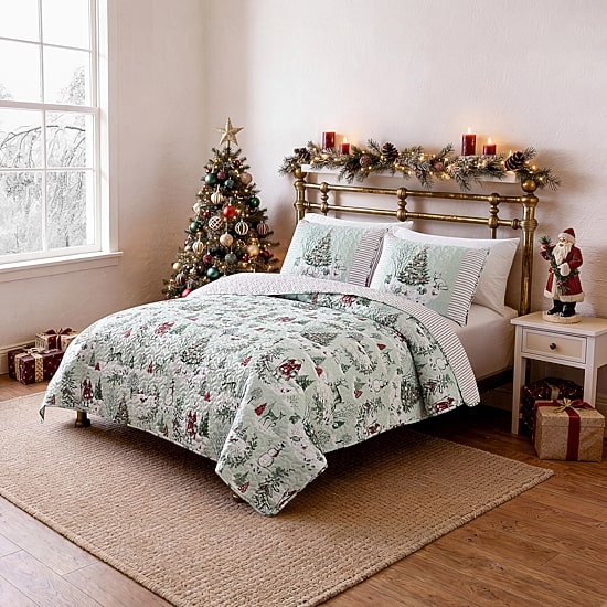 Avanti Yuletide Reversible Quilt Set
