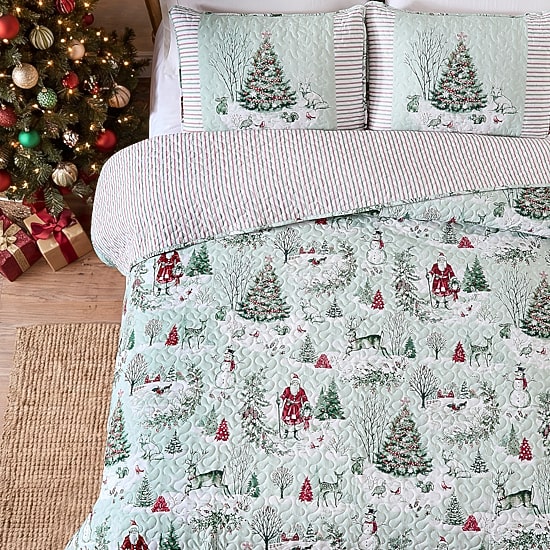 Avanti Yuletide Reversible Quilt Set