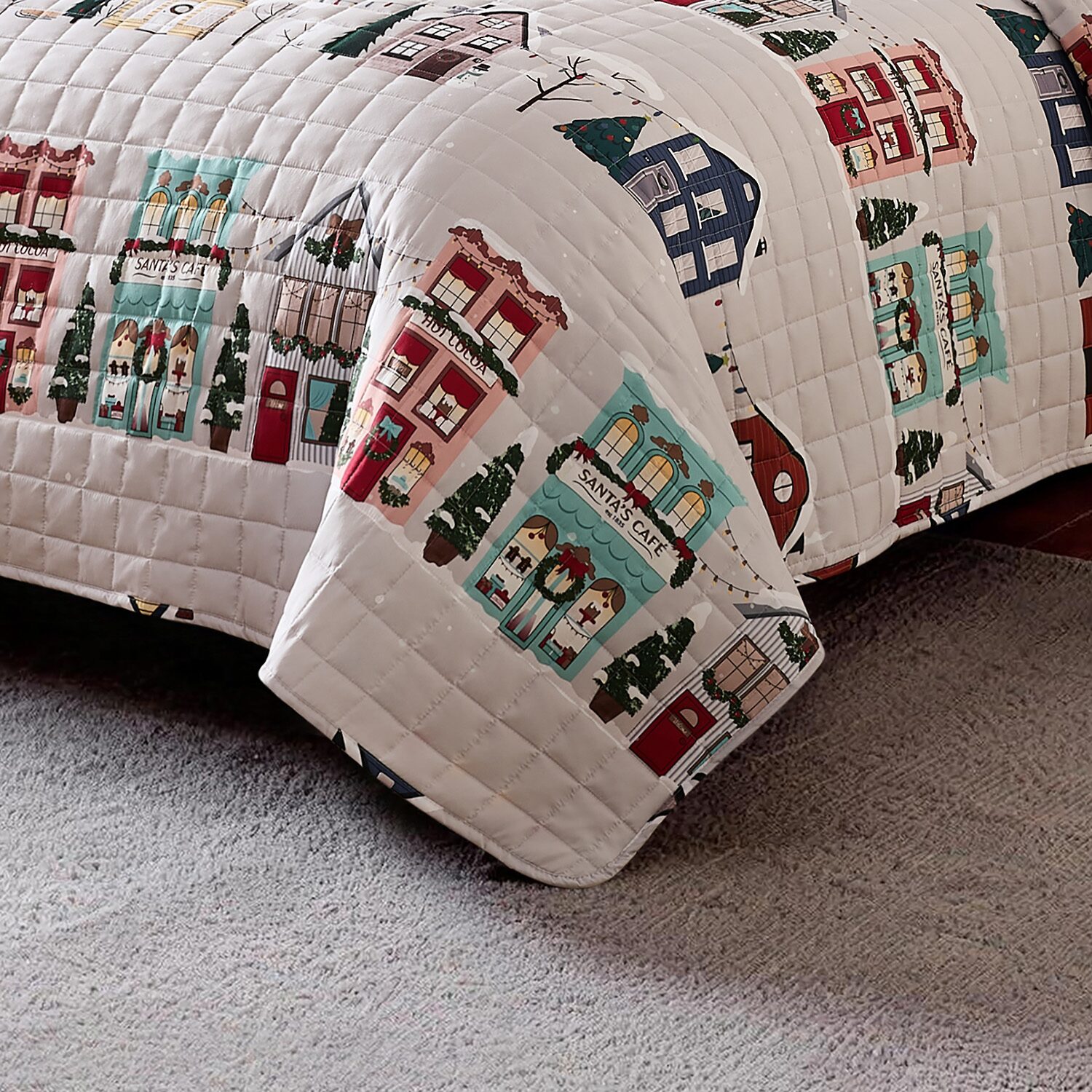 Avanti Winter Village Reversible Quilt Set