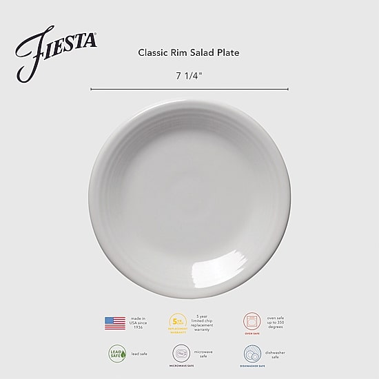 Fiesta Classic Rim 4-pc. Salad Plate