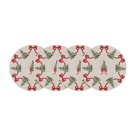 Avanti Bows & Trees 4 Pack Placemat