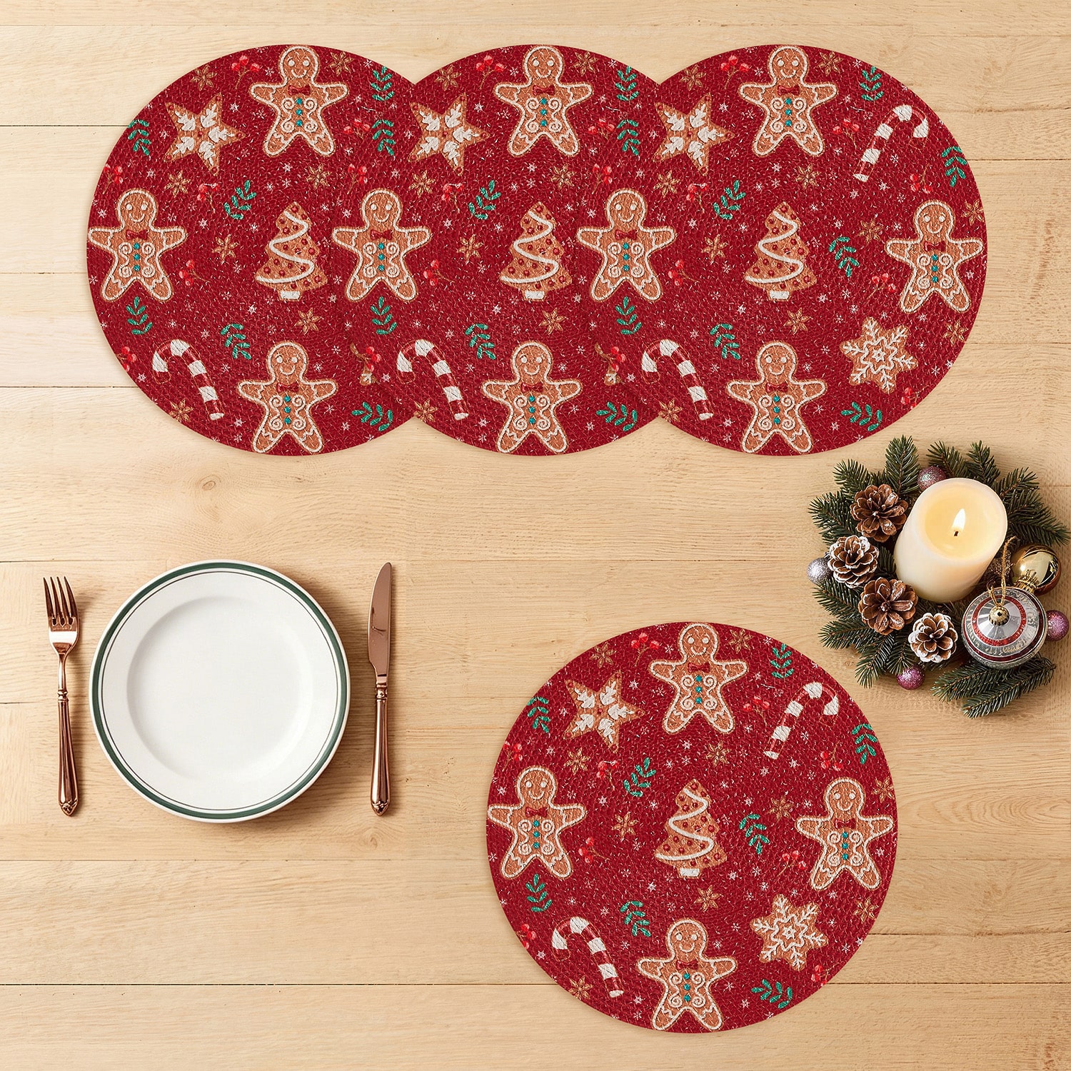 Avanti Holiday Treats 4 Pack Placemat