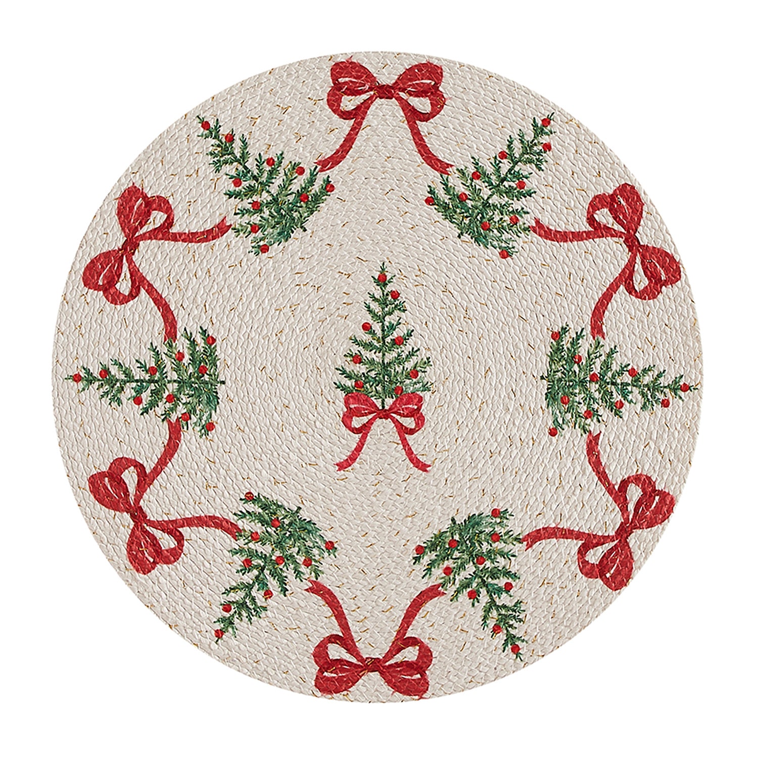Avanti Bows & Trees 4 Pack Placemat