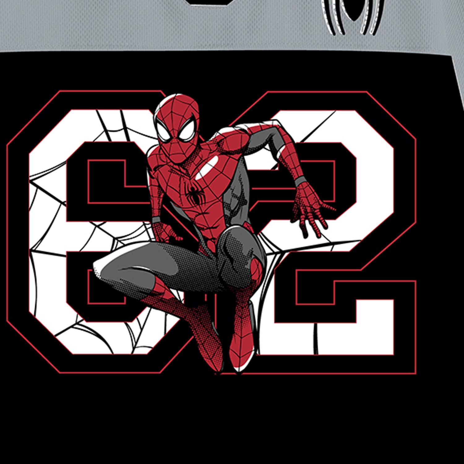 Little & Big Kid Boys V Neck Spiderman Long Sleeve Jersey