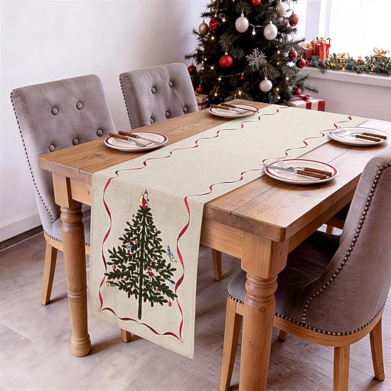Spode Holiday Tree Table Runner