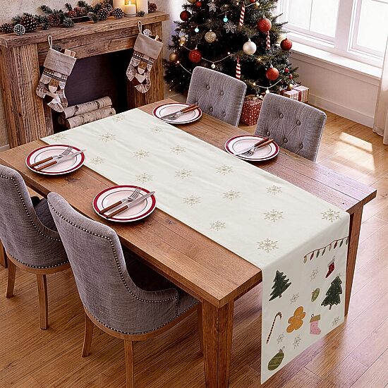 Avanti Holiday Icons Table Runner