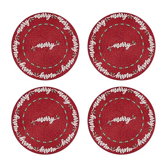 Avanti Merry Holly 4 Pack Placemat