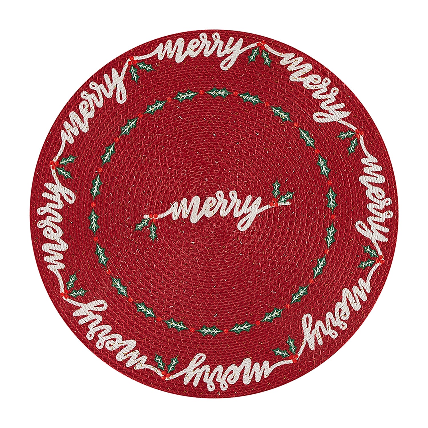 Avanti Merry Holly 4 Pack Placemat