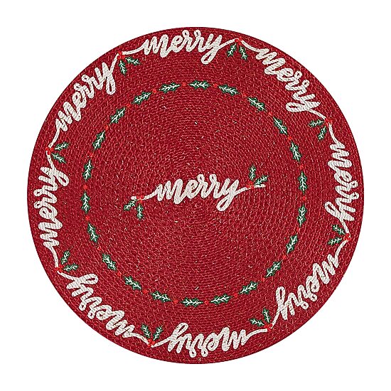 Avanti Merry Holly 4 Pack Placemat