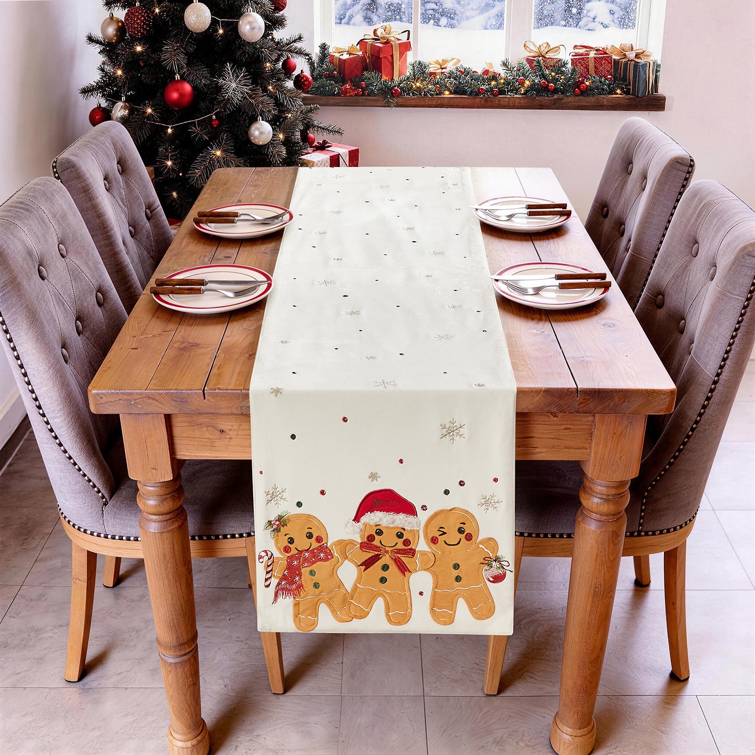 Avanti Ginger Trio Table Runner