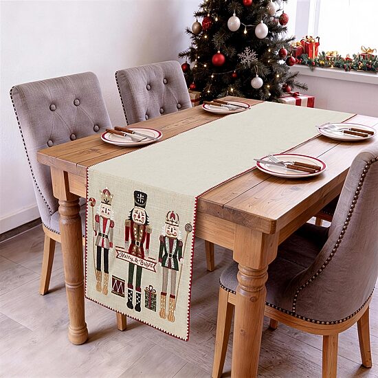 Avanti Nutcracker Trio Table Runner