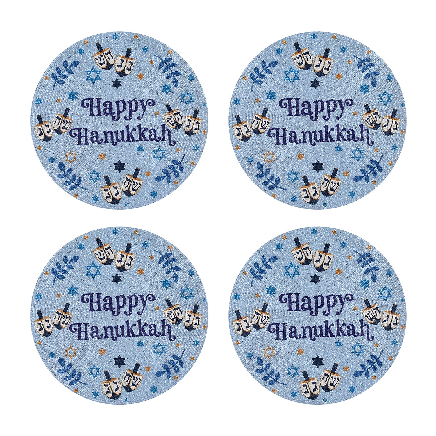 Avanti Happy Hanukkah 4 Pack Placemat