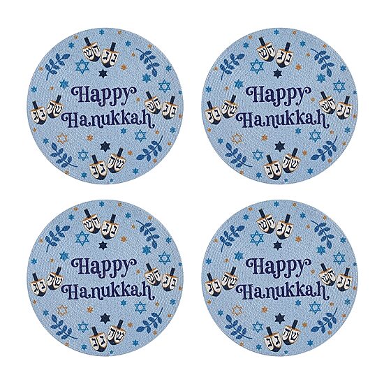 Avanti Happy Hanukkah 4 Pack Placemat