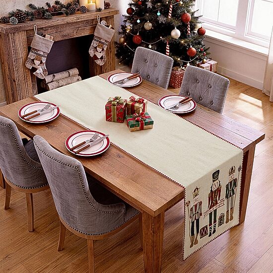 Avanti Nutcracker Trio Table Runner