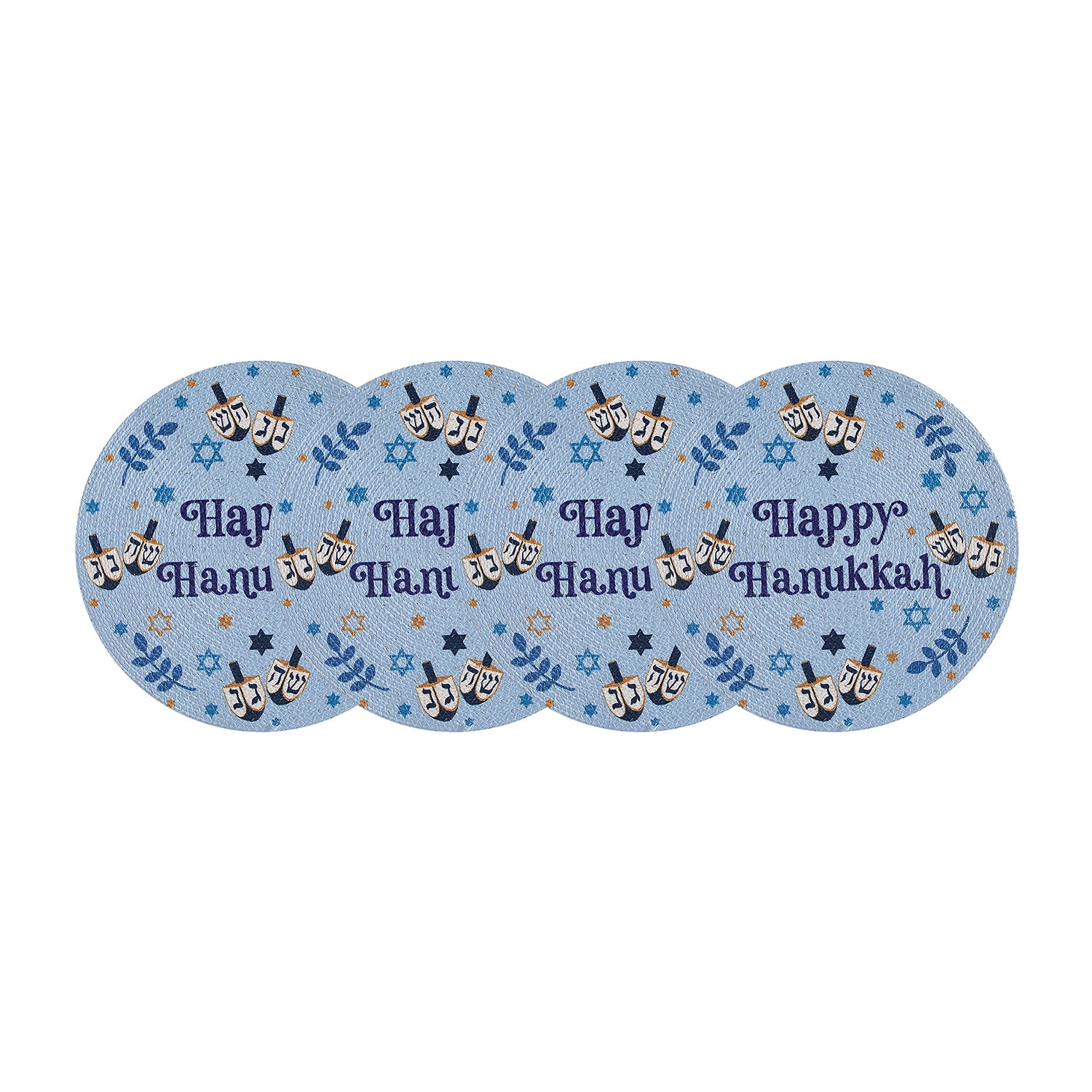 Avanti Happy Hanukkah 4 Pack Placemat