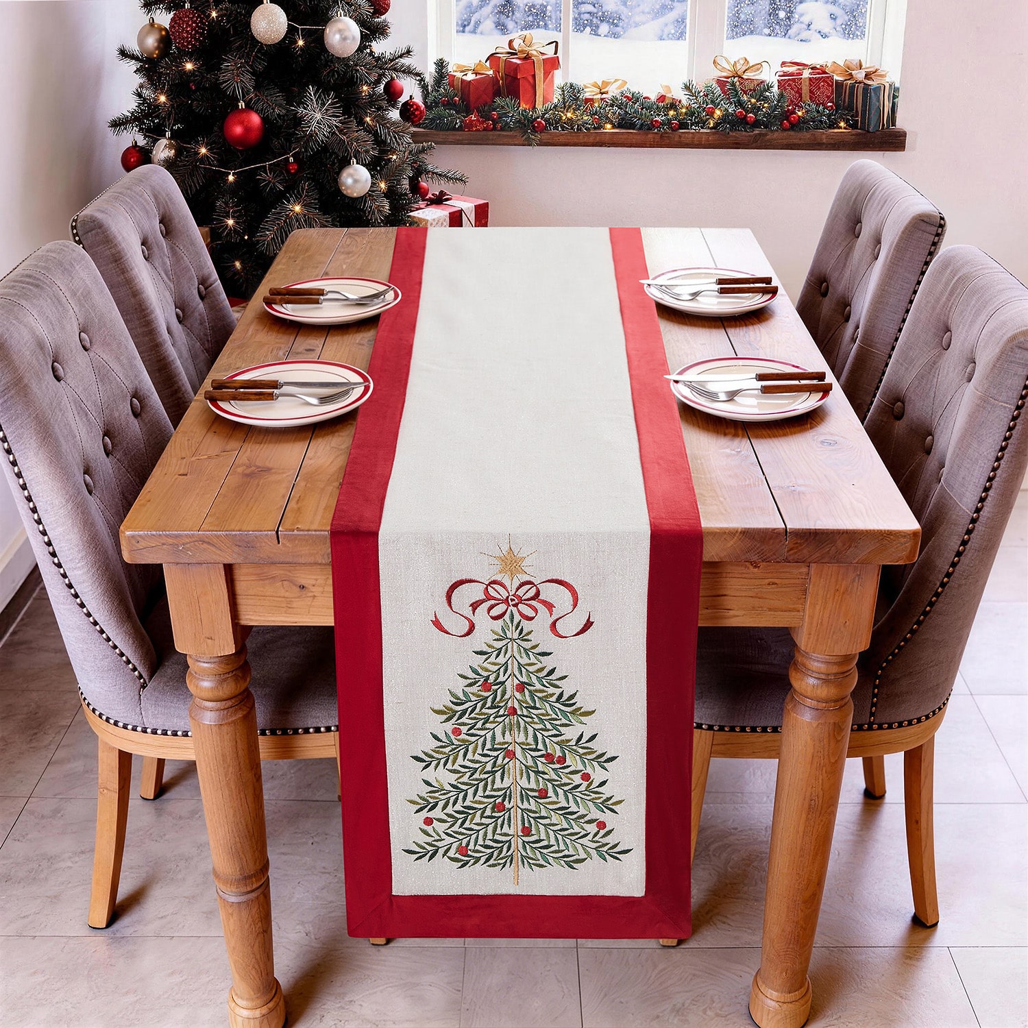 Avanti Modern Tree Table Runner