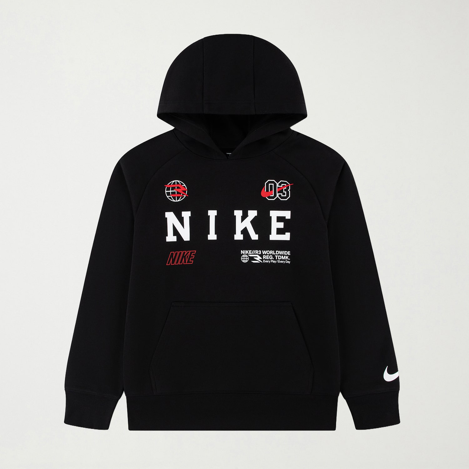 Nike 3BRAND by Russell Wilson Big Kid Boys Long Sleeve Fleece Active Hoodie