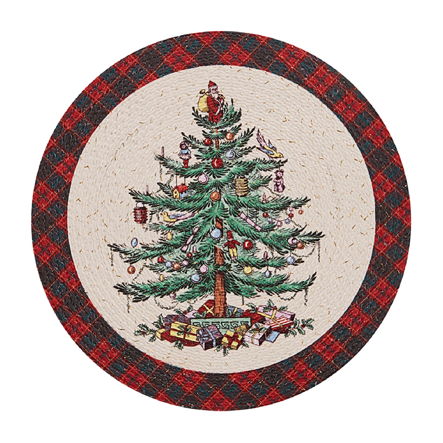 Spode Christmas Tree Tartan 4 Pack Placemat