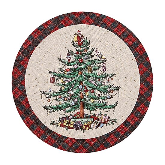 Spode Christmas Tree Tartan 4 Pack Placemat