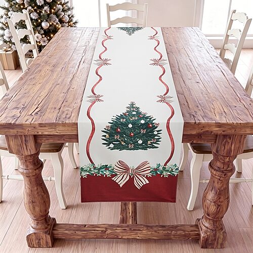 Avanti Heirloom Noel Table Runner, 14" x 72" - Ivory