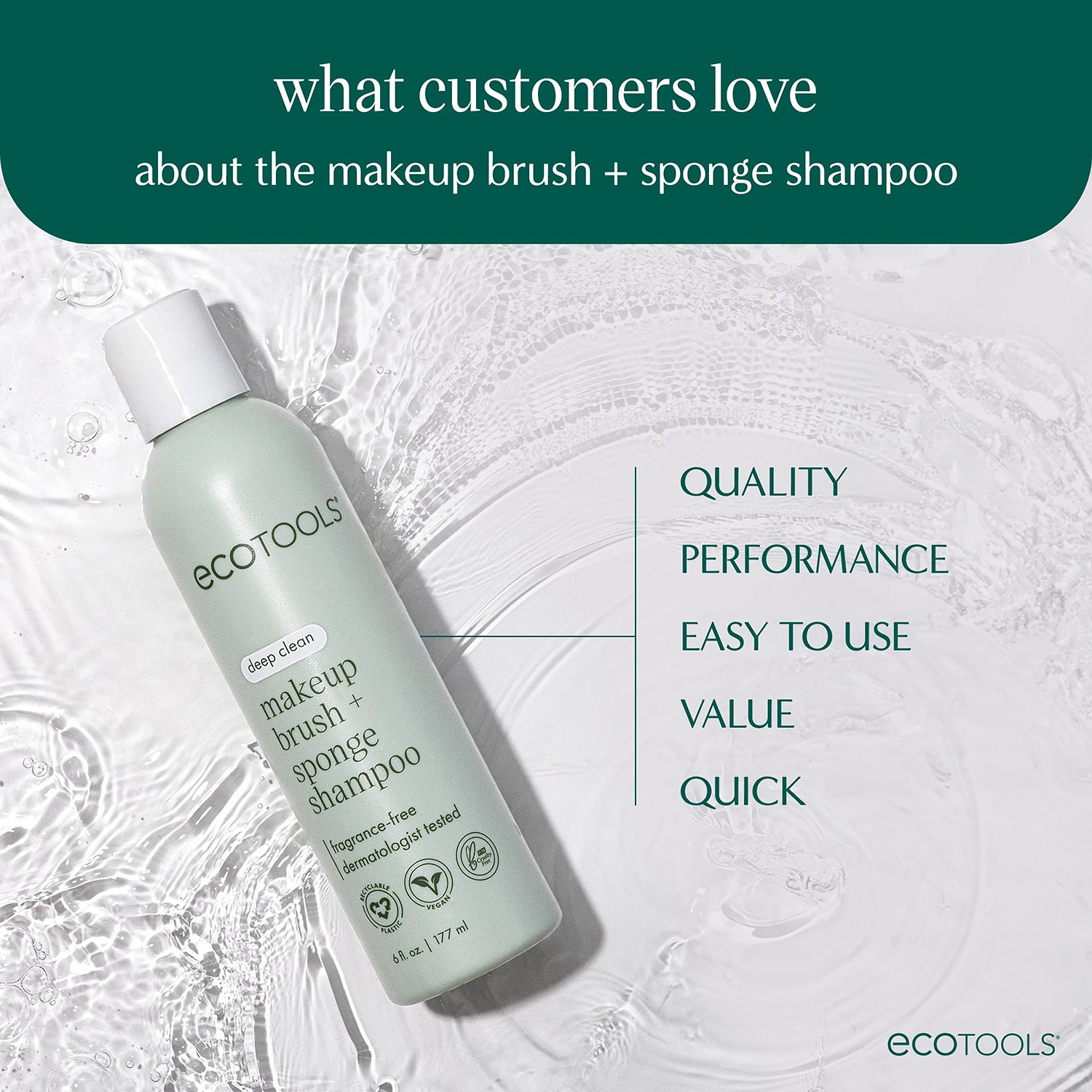 Eco Tools Makeup Brush Cleansing Shampoo