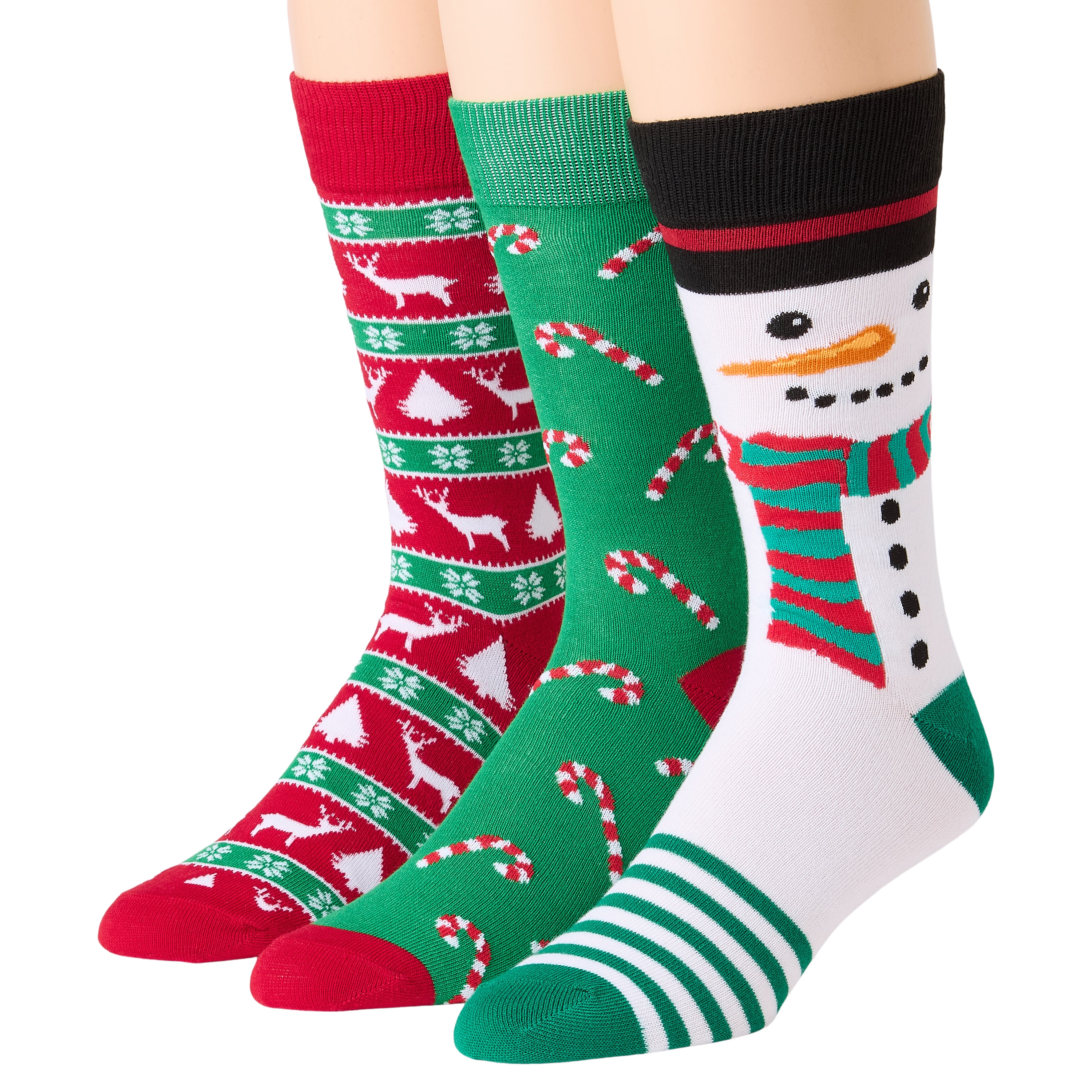 Mens 3 Pair Crew Socks