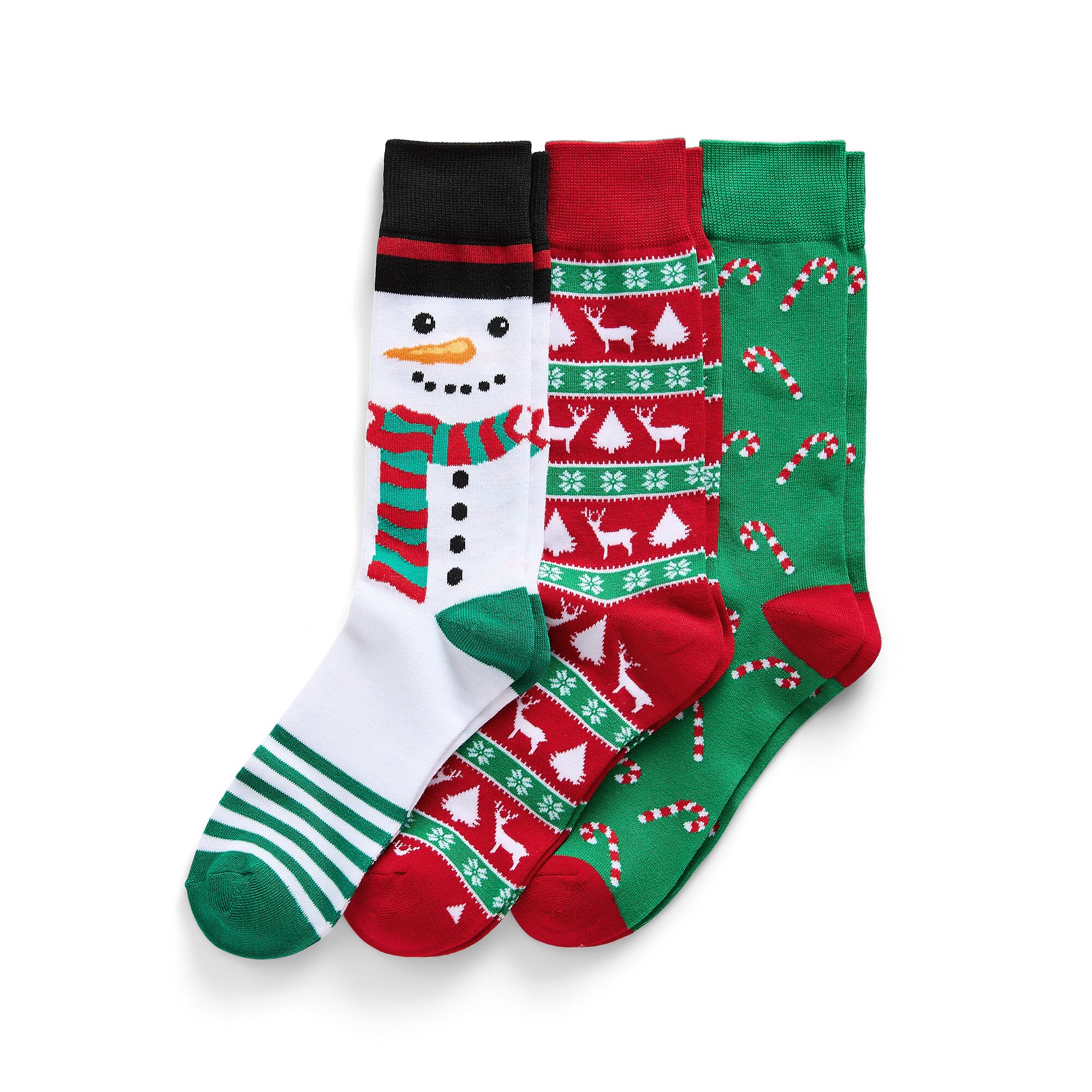 Mens 3 Pair Crew Socks