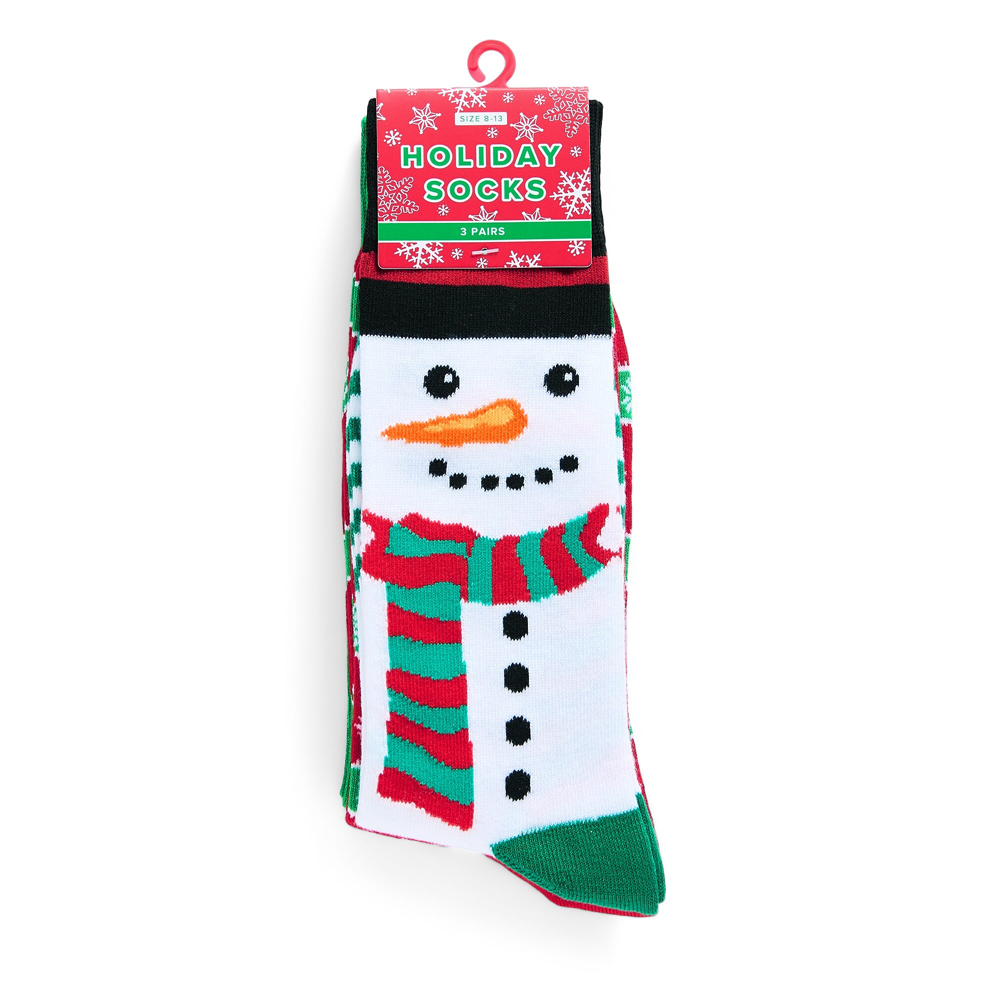 Mens 3 Pair Crew Socks