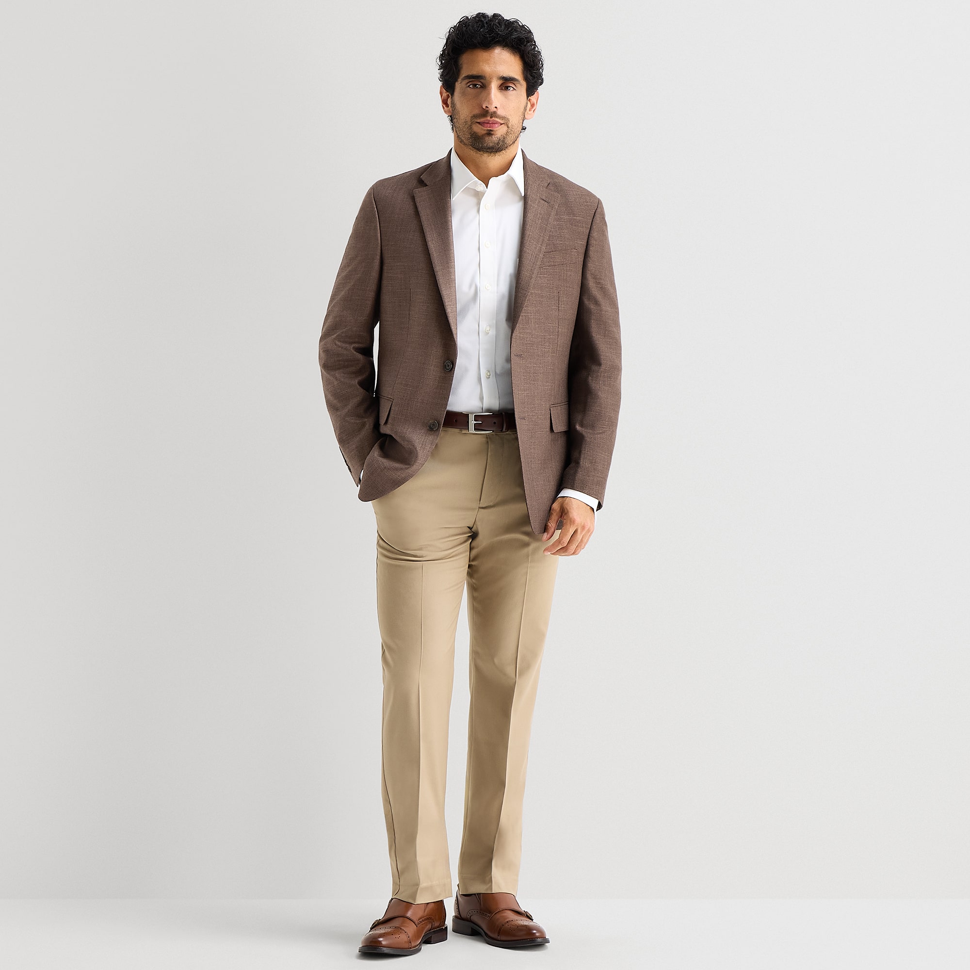 Van Heusen Textured Mens Modern Fit Sport Coat