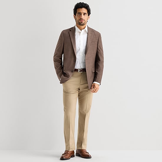 Van Heusen Textured Mens Modern Fit Sport Coat