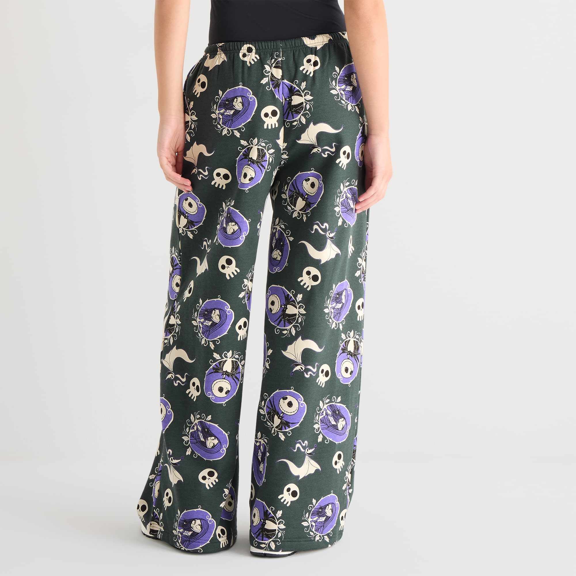 Jack Sally Zero Pattern Womens Juniors Straight High Rise Fleece Sweatpant