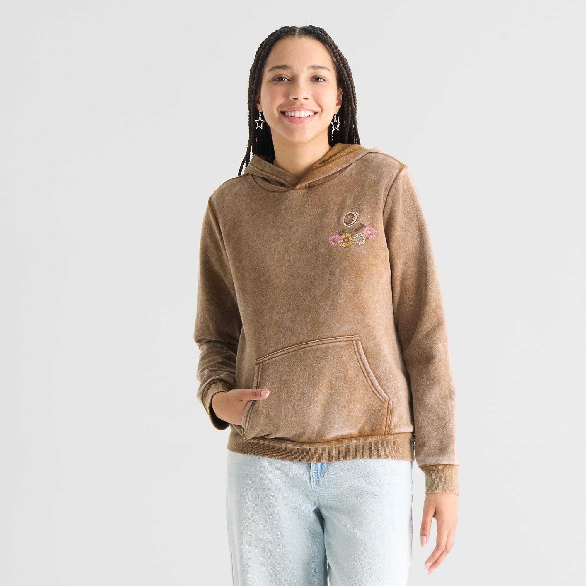 Butterfly Hoodie Womens Juniors Long Sleeve Fleece