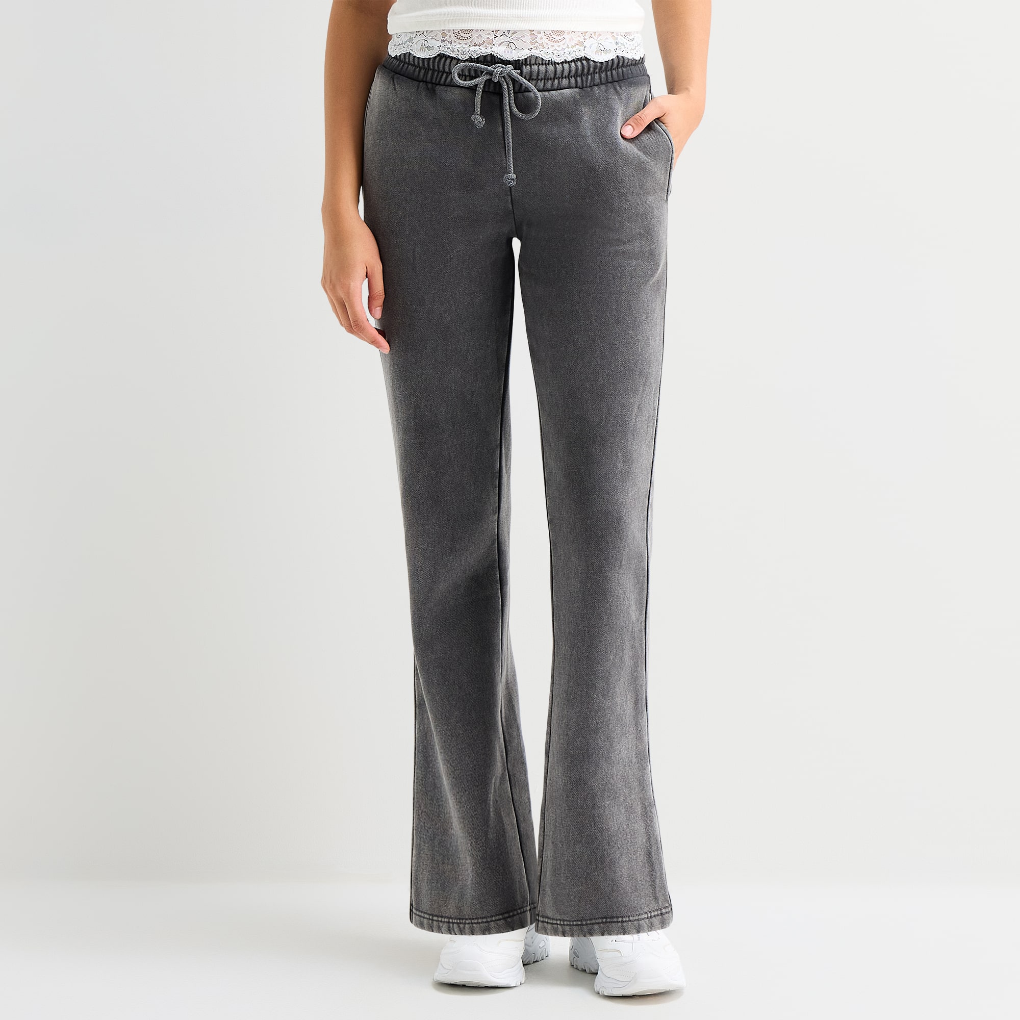 Arizona Womens Juniors Bootcut Low Rise Lounge Pant