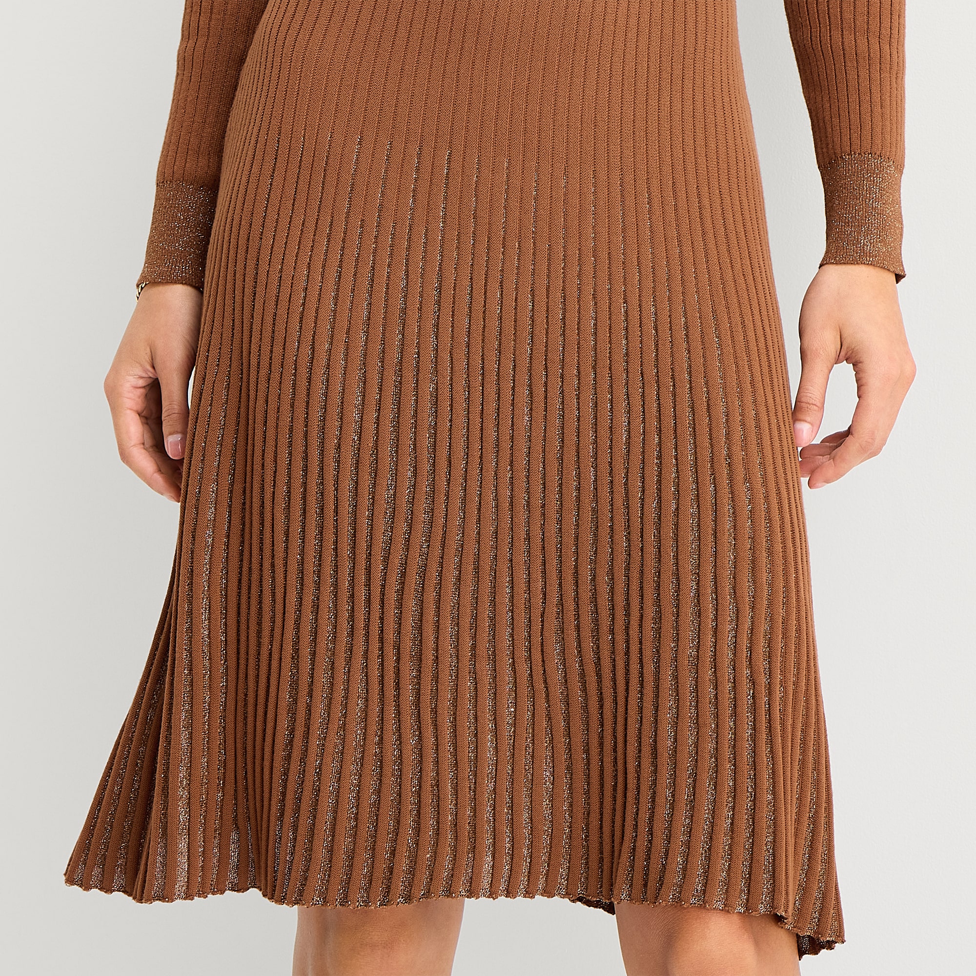 Robbie Bee Womens Long Sleeve Sweater Dress