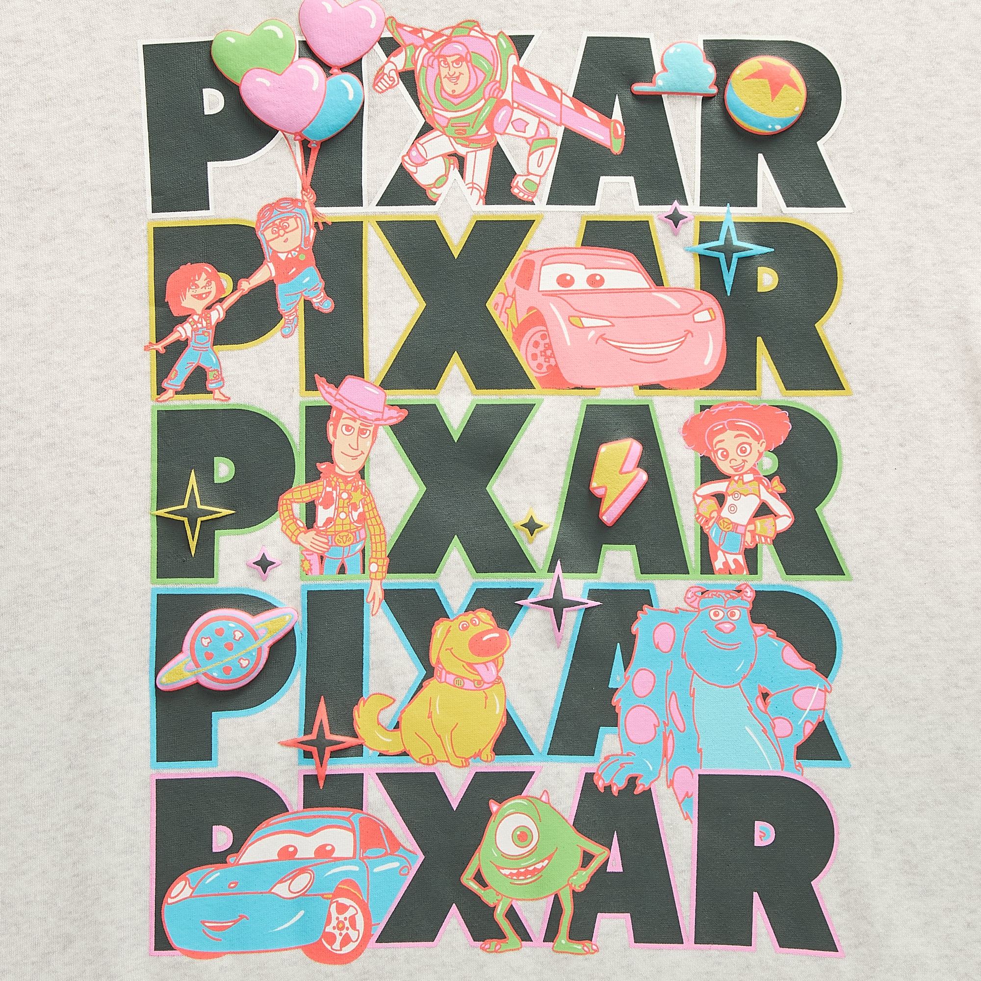 Pixar Hoodie Womens Juniors Long Sleeve Cars Toy Story Fleece