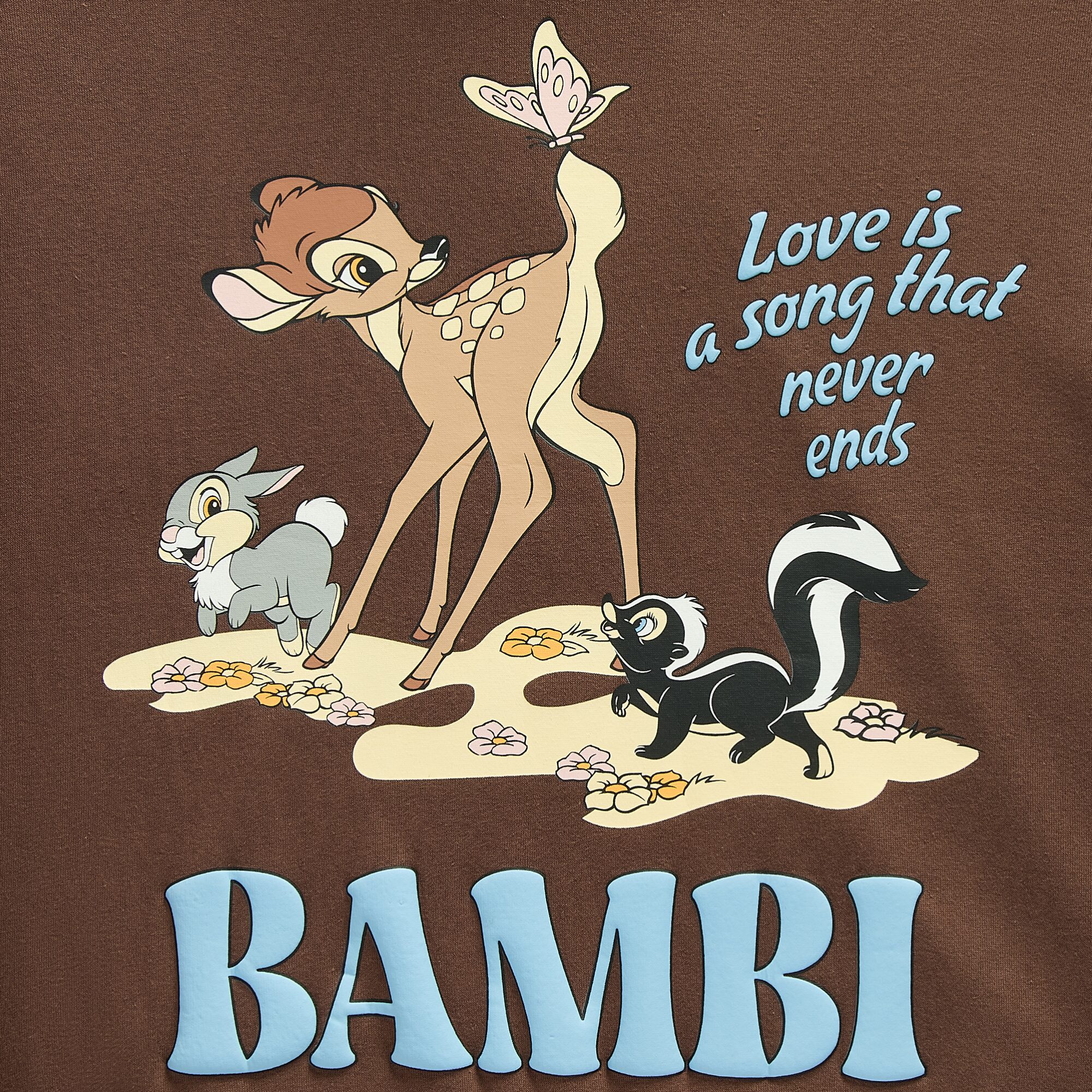 Womens Juniors Long Sleeve Bambi Hoodie