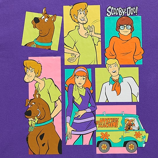 Womens Juniors Crew Neck Short Sleeve Regular Fit Scooby Doo Graphic T-Shirt