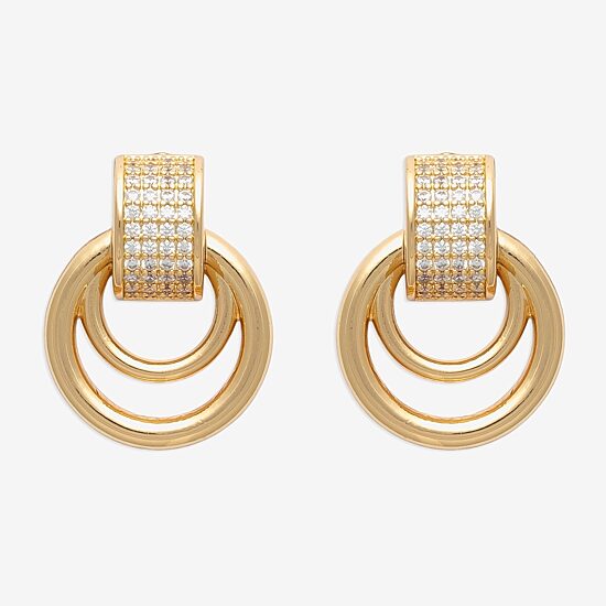 Mixit Cubic Zirconia 19mm Stud Earrings