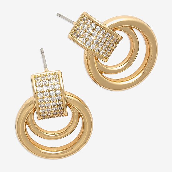Mixit Cubic Zirconia 19mm Stud Earrings