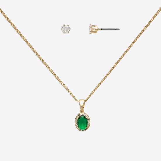 Mixit Womens Blue Cubic Zirconia Bow 3-pc. Pendant Necklace Set