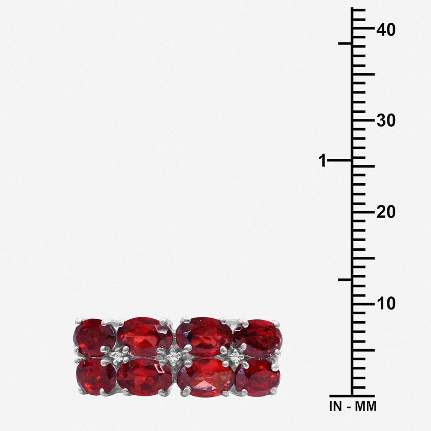 Limited Quantities! Womens Genuine Red Garnet Sterling Silver Cocktail Ring