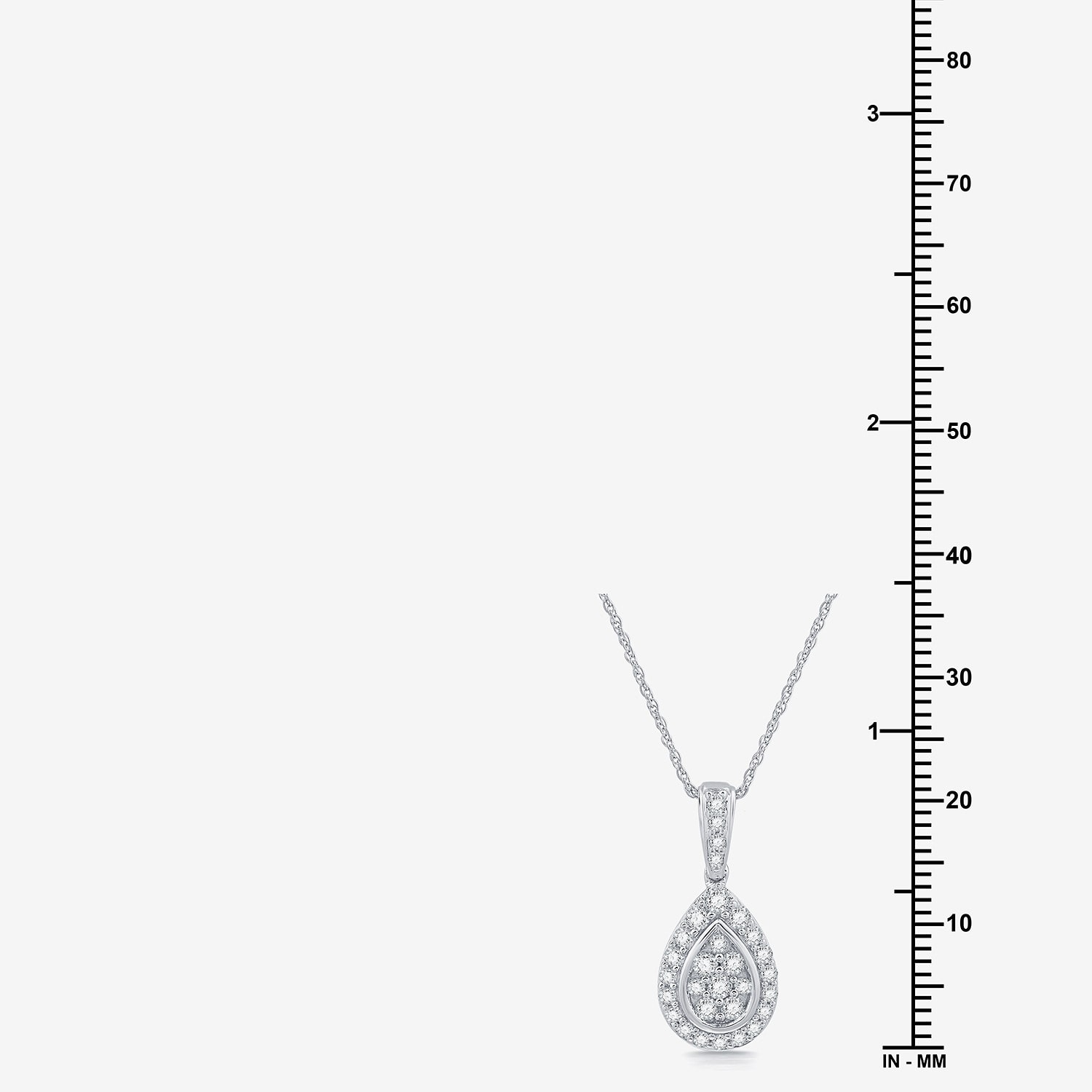 (F / Si1-Si2) Womens 2 CT. T.W. Lab Grown White Diamond Sterling Silver Pear 3-pc. Jewelry Set