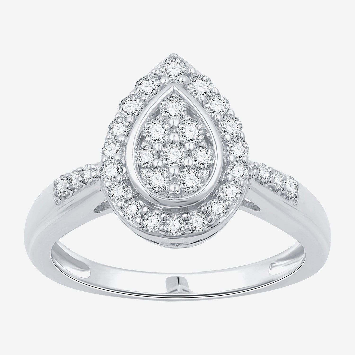 (F / Si1-Si2) Womens 2 CT. T.W. Lab Grown White Diamond Sterling Silver Pear 3-pc. Jewelry Set