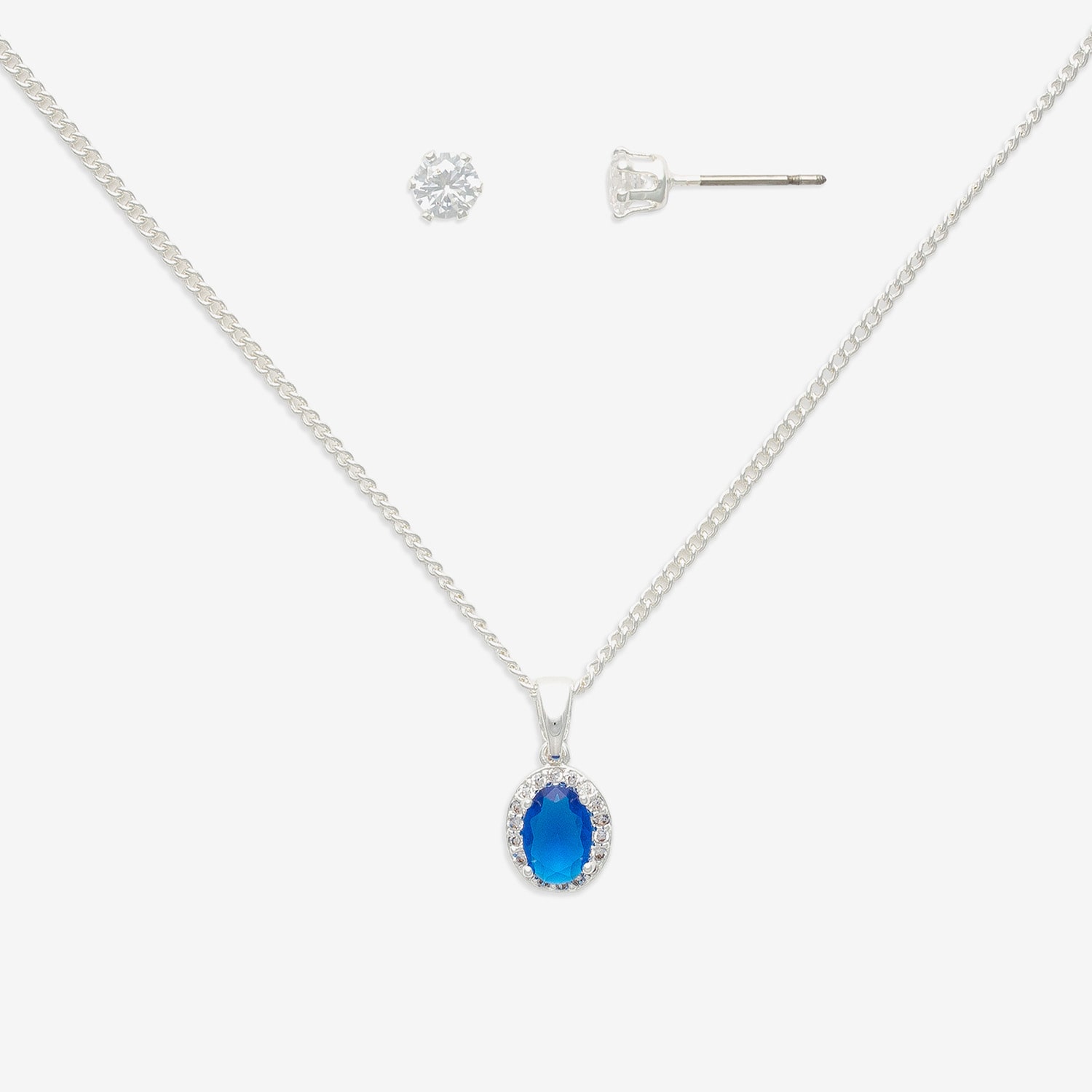 Mixit Womens Cubic Zirconia Cross 3-pc. Pendant Necklace Set