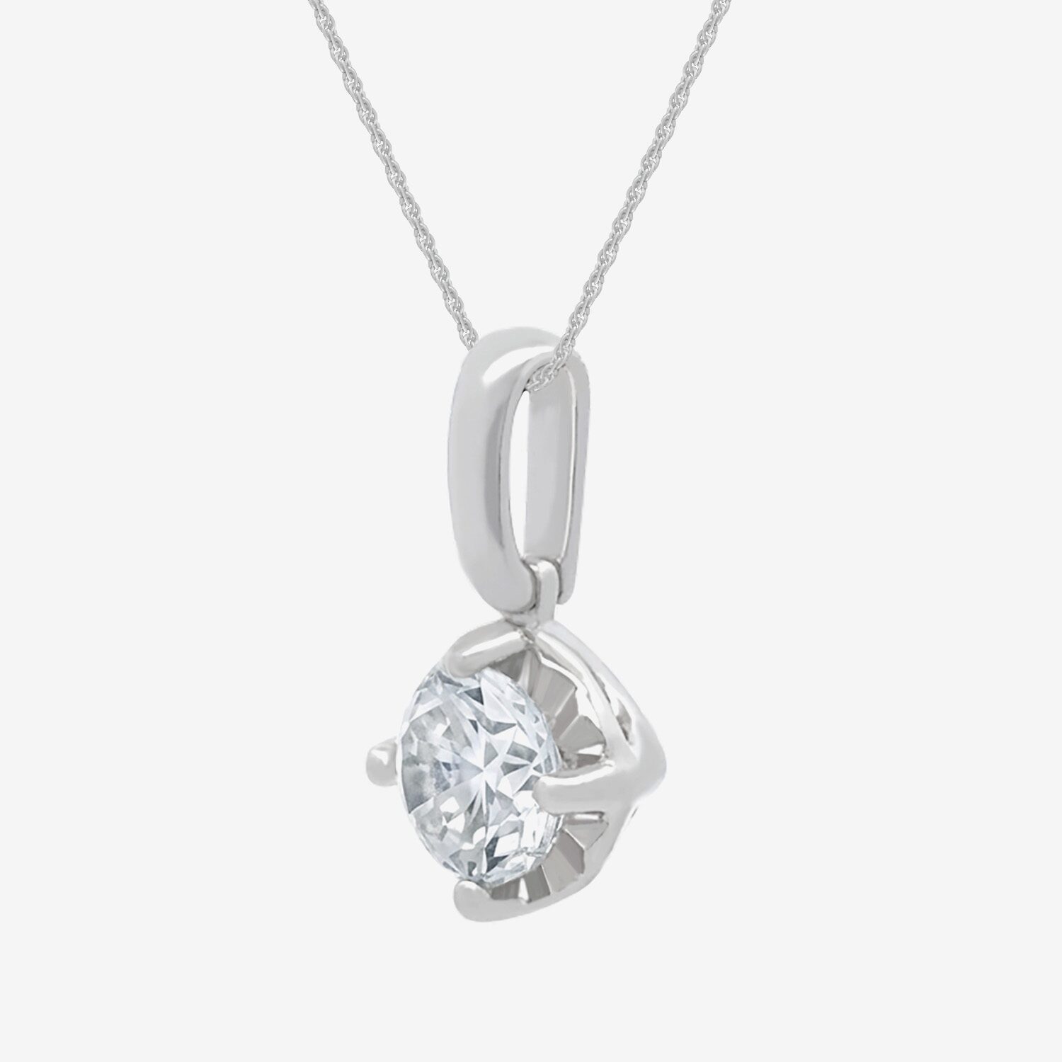 (H-I / I1) Womens 1 CT. T.W. Lab Grown White Diamond Sterling Silver Round 2-pc. Jewelry Set